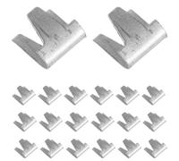 300 Pièces Clips Métalliques Galvanisés, Montage Rapide | Acier Galvanisé Argenté, Texture Emboutie Profonde, pour Enclos Grillagé et Réparations Fréquentes