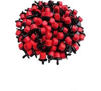 300 Pièces Goutteur Irrigation Réglable, Goutte à Goutte Dripper Micro en Plastique pour Egouttement, Tête de Gicleurs D'irrigation pour Parterres de Fleurs, Jardins, Pelouse à Plante, Rouge