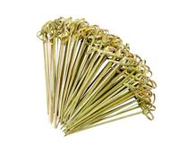 300 Pièces Pique Aperitif Bambou Vert 12cm, Brochette en Bois Naturel pour Cocktail Buffet Batonnet Solide et Lisse pour Fingerfood Accessoire Barbecue et Fêtes Alternative Couvert Jetable Écologique