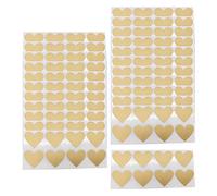 300 Pièces Stickers à Gratter Autocollants Forme Cœur Étiquettes Autoadhésives DIY Cartes à Gratter pour Cadeaux Activité Fête Jeux Fournitures Adapté, auréé