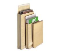 300 Pochettes Kraft Renforcées Dépliables - 22,9 X 32,4 Cm