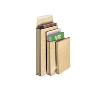 300 pochettes kraft renforcées dépliables - 26 x 33 cm -