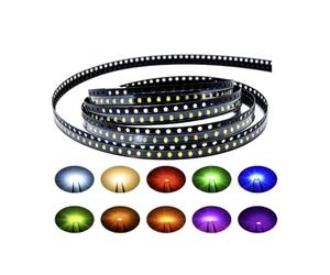 3000 pièces, diode LED 0805 SMD 2,0x1,25 mm, haute luminosité | Faisceau 120°, 0,06 W, rouge blanc bleu jaune orange vert for bricolage et indicateur(Red)