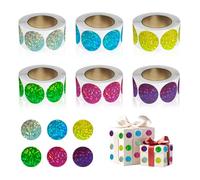 3000PCS Gommettes Autocollantes Rondes,HMCEY Pastille Ronde Adhesive 20mm | Stickers Dots Multicolore,Sûr et Inoffensif, Adhérence Puissante, Brillant, Pour Calendriers, Enveloppes, Carnets