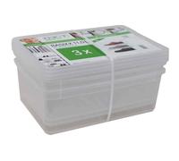 [3002000100000] OKT Kit de 3 Boîtes de rangement BEA 11 litres PP