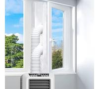 300cm Joint de Fenêtre Climatisation, Kit Joint de Fenêtre Climatisation Mobile, Double Curseur Kit Calfeutrage Climatiseur pour La Climatisation Mobile et Sèche-Linge