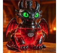 300ML Carafe A Decanter Vin - Decanter Whisky Figurine, Sculptures De Bouteilles De Whisky En Forme De Dinosaure Ambulant En 3D, Statues De Bouteilles De Vin En Verre, Cadeau De Noël(E)