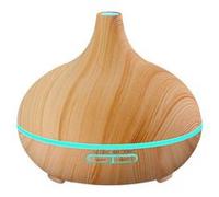 300ml Diffuseur d'Huiles Essentielles Humidificateur Portable Ultrasonique Brume Fraîche Arôme Diffuseur de Parfum avec Prise UE Lumière LED Couleurs Changeantes pour SPA, Yoga, Maison, Bureau G