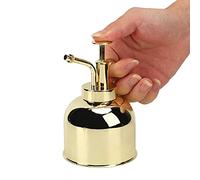 300ml Vaporisateur d'Arrosage pour Plantes, Arrosoir Vintage en Acier Inoxydable Métal avec Pompe Supérieure pour Arroser de Petites Plantes de la Maison, Bureau(Or)