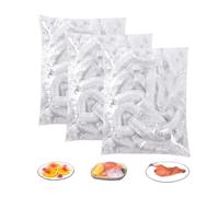 300PCS Film Alimentaire Reutilisable,Charlotte Alimentaire Reutilisable,Film Etirable Elastique en Plastique Jetable,