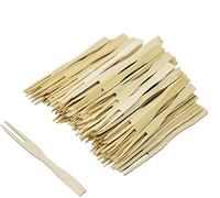 300Pcs Fourchette des Frites en Bois, BetterJonny Fourchettes à Cocktail Fourchett à Apéritif Fourchettes à Cocktail Jetables en Bambou Fourchette Jetables en Bois Pour Mariage Fête Anniversaire