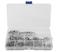 300pcs Rondelles de Blocage Dentelées M2,5 M3 M4 M5 M6 M8 M10 M12 Joint Dentelé Externe Antichoc Rondelle de Verrouillage Dentelée