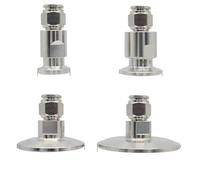 304 1/4" en acier inoxydable Tri Clamp Adaptateur de tuyau pneumatique tuyau d'air prise rapide connecteur de soupape de réduction de pression-ferrule50.5xhose12