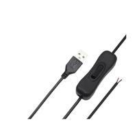 304 501 ON/OFF switch DC5V USB power cord charging male cable touch button extension dimmer cord suitable for 2835 5050 LED light strip(304 White,5 pcs)