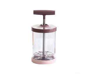 304 Coupe-crème en acier inoxydable avec couvercle Coupe-crème en acier | Couvercle inclus, empêche les éclaboussures, garde frais, nettoyage facile, rangement compact possible