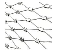 304 Filet De Corde En Acier Inoxydable, Filet de Sécurité pour Balcon | Treillis Métallique Multifonctionnel, Pour Cloture Exterieur Jardin, Balcon, Voliere, Poule, Mouton, 3cm/2mm 1.5×3m