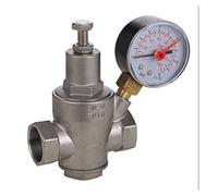 304 Pression en acier inoxydable réducteur d'eau Valve avec Pressue jauge DN15-DN50 régulateur de pression/réduction Soupapes,Utilitaire universel(DN32)