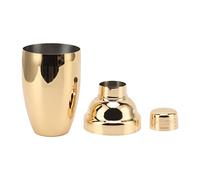 304 Stainless Steel Cocktail Shaker | 18 oz Bartender Kit | Home (Golden)