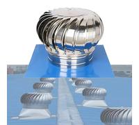 304 Stainless Steel Rotating Roofing Wind Cap | Vent Turbine Ventilator for Roof/Flue Exhaust/Chimney Mounted(500MM/19.6IN)