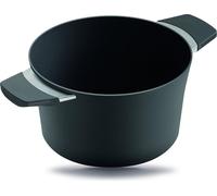 30401 Squality Casserole en fonte 4.0l volume, 24cm, sans graisse, anthracite, Vitrocéramique/Gas