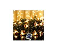 30led solaire guirlande lumineuse petite abeille extérieure étanche lanterne ficelle lampe de jardin - noir Noir G