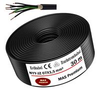 30m de câble de terre Câble de courant fort NYY-JZ 7X1,5 mm² Câble électrique