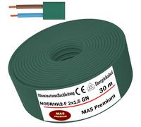 30m de câble plat d'éclairage H05RNH2-F 2x1,5 GN résistant aux huiles et ignifugé
