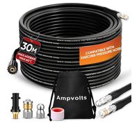 30m Déboucheur Canalisation Haute Pression 400 Bar / 5800 PSI, Compatible Kärcher K2-K7, Nettoyage Tuyaux et Éviers Obstrués