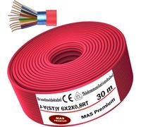 30m J-Y(ST)Y 6X2X0,8RT Câble d'alarme incendie Câble de télécommunications Câble de télécommunication