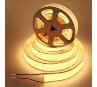 30mm Ruban LED COB 5m, Continu et sans point, 5 Rangées, 6000 LED/m, 24v, 40W/m, 90 lm/w, IRC 92+, Bande LED Blanc Chaud pour Décoration industrielle et Commerciale (sans alimentation), 3000K
