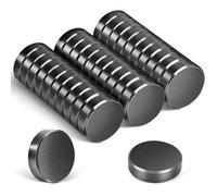30pcs Aimants Puissants, 18x5mm Aimant Frigo, Aimants Tableau Magnétique, Petit Aimant Plat, Noir Blanc
