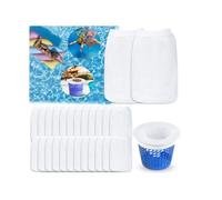 30Pcs Chaussettes de Skimmer de Piscine Pool Skimmer Socks Filtre Skimmer Piscine Nylon pour Panier Skimmer Réutilisable Chaussette