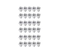 30PCS Connecteur Powercon 3 Broches 20A 250V Prise de Panneau de Haut-Parleur Femelle pour Écran LED ÉClairage de Scène,Gris