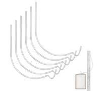 30pcs Crochet Suspension Tableau, Acier Inoxydable Crochet Singe Crochet de Suspension Muraux Murs en Bois Murs en Plâtre Tableaux Suspendus Miroirs Ouvres d'Art Décorations