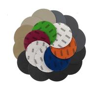 30pcs Disques de Ponçage Rond 100mm Grain 800-3000 Crochet et Boucle Violet