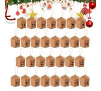 30pcs House-Shaped Gift Boxes - Paper Candy & Treat Box Set | 7x3x3 Inch | 30-Pack House Gift Boxes | Cardboard Treat Boxes For Sweets, Pastries, Christmas, Weddings, Birthdays