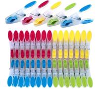30Pcs Pince a Linge Aucune Trace Epingle a Linge Pinces à Linge Extérieur Solides pour Corde à Linge,Serviette,Vêtements,Chaussettes