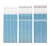 30pcs Pinceaux de Peinture de Détail, #0#00#000 Pinceau à Pointe Fine Pinceaux de Peinture Miniatures pour Peinture Miniature en quarelle Peinture Acrylique sur Visage (Bleu)