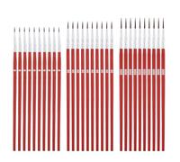 30pcs Pinceaux de Peinture de Détail, #0#00#000 Pinceau à Pointe Fine Pinceaux de Peinture Miniatures pour Peinture Miniature en quarelle Peinture Acrylique sur Visage (Rouge)