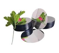 30pcs Small Plastic Mirror Mirror Round Acrylic Mini Mirror Tile Mini Mirror Sticker Tray Mirror Craft Decoration Diy Project Supplies (5 X 5 Cm)
