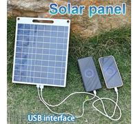 30W Panneau solaire portable pour l'extérieur, conçu pour les voyages et le camping. Avec USB, caractéristiques d'un panneau solaire mobile, accessoire de camping extérieur 30WABS