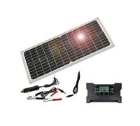 30W Power 12V Dual Solar Panel Kit IP65 Water- for Indoor & Outdoor Use Portable Solar Power System