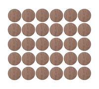 30x Cache vis adhésif autocollant diamètre 20mm bouchon trou meuble table chaise maison, bois chêne foncé