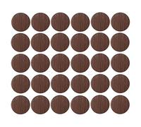 30x Cache vis adhésif autocollant diamètre 20mm bouchon trou meuble table chaise maison, bois marron chêne lisse
