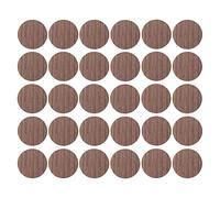 30x Cache vis adhésif autocollant diamètre 20mm bouchon trou meuble table chaise maison, bois orme foncé