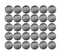 30x Cache vis adhésif autocollant diamètre 20mm bouchon trou meuble table chaise maison, gris métallique brillant