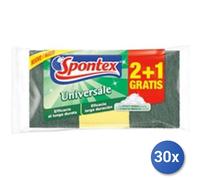 30X Ensemble Éponge + Fibre 2 Pièces Spontex