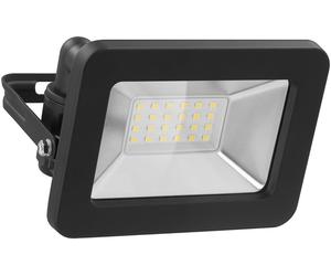 30x Goobay 53870 Projecteur LED d'extérieur, 20 W, noir - avec 1700 lm, lumière blanc neutre (4000 K) et presse-étoupe M16, adapté à une utilisation en extérieur (IP65)