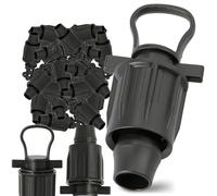30x Instalguru Bouchon Fin de Ligne PE QJ 16 mm Embout Obturateur Raccord Compression Arrosage Goutte à Goutte Jardin Tuyau Polyéthylène Cache Tube Étanchéité Irrigation Noir