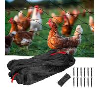 30x15m Filet Anti Oiseaux, Filet Poule, Anti Pigeon Réutilisable pour Volière, Maille 2.5x2.5cm, Résiste Aux Intempéries pour Protéger Potagers Fruits Contre,Résistant aux UV (15x15m)